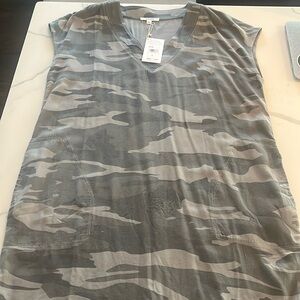 Splendid Women’s Camo Shirt Dress size Large